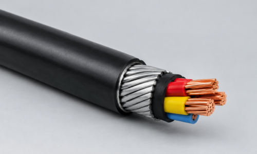 Cutaway Industrial Cable Cross-Section