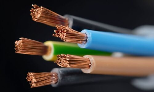 3315684 - macro detail of a powercable.